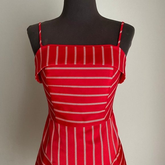 Banana Republic sz 0 spaghetti strap fit & flare 50’s vintage inspired casual dr - Picture 2 of 8